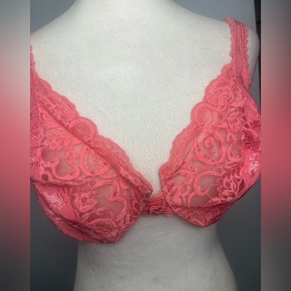 Vintage Valentino Intimo Pink Bra 36D Style 2767